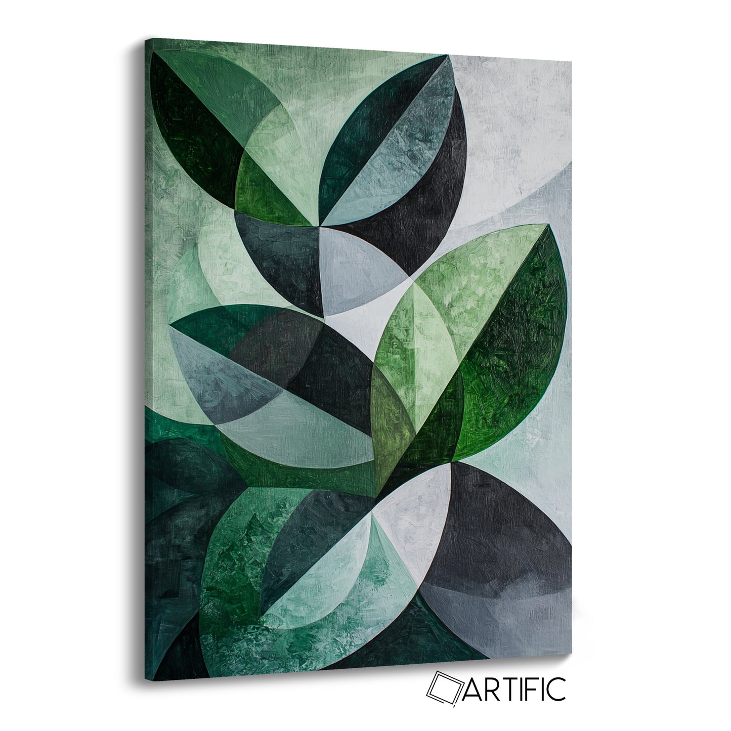 Elegancia Abstracta Verde