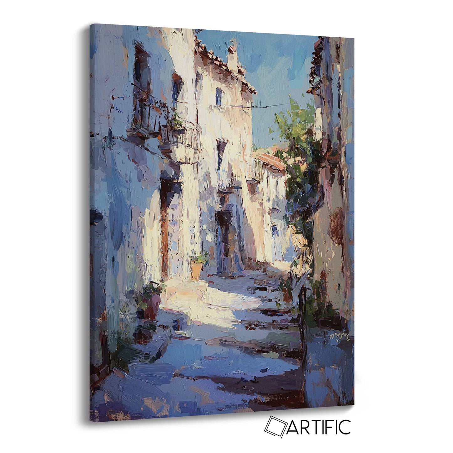 Calle Soleada en el Mediterráneo