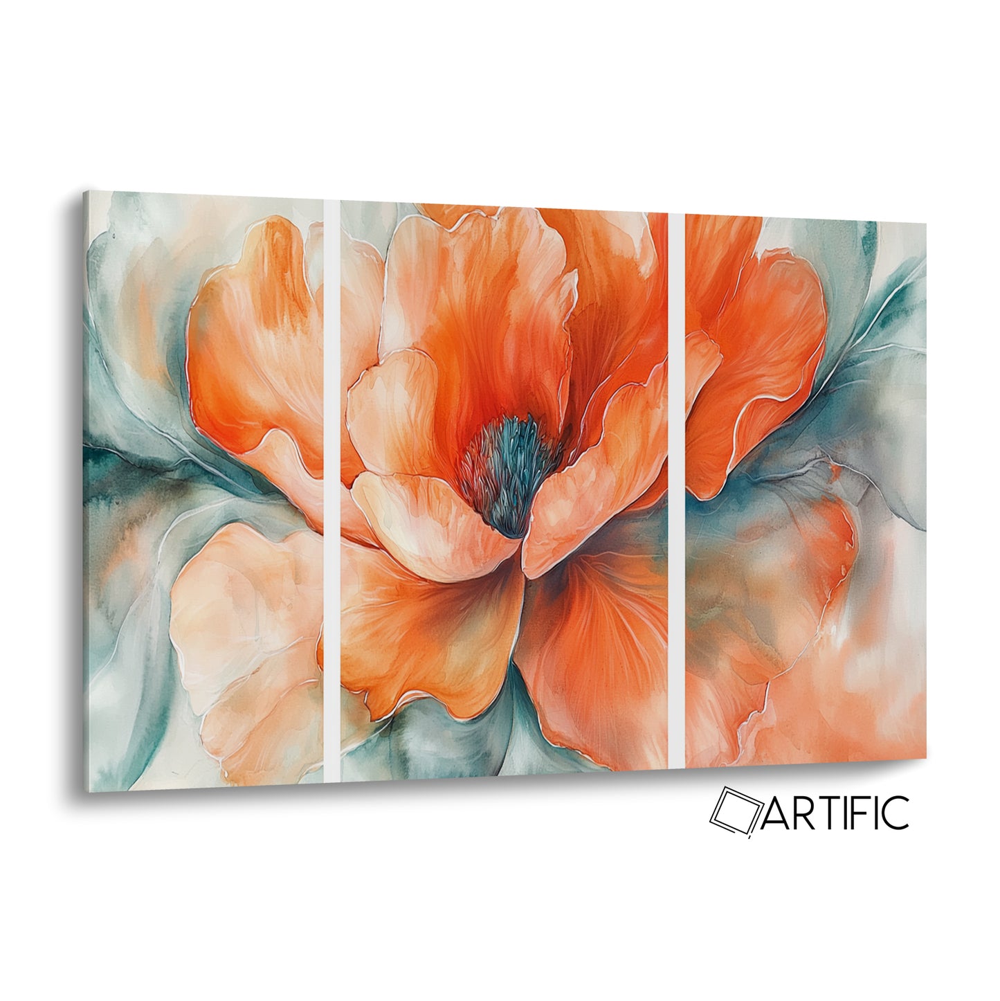 Flor Acuarela Impactante