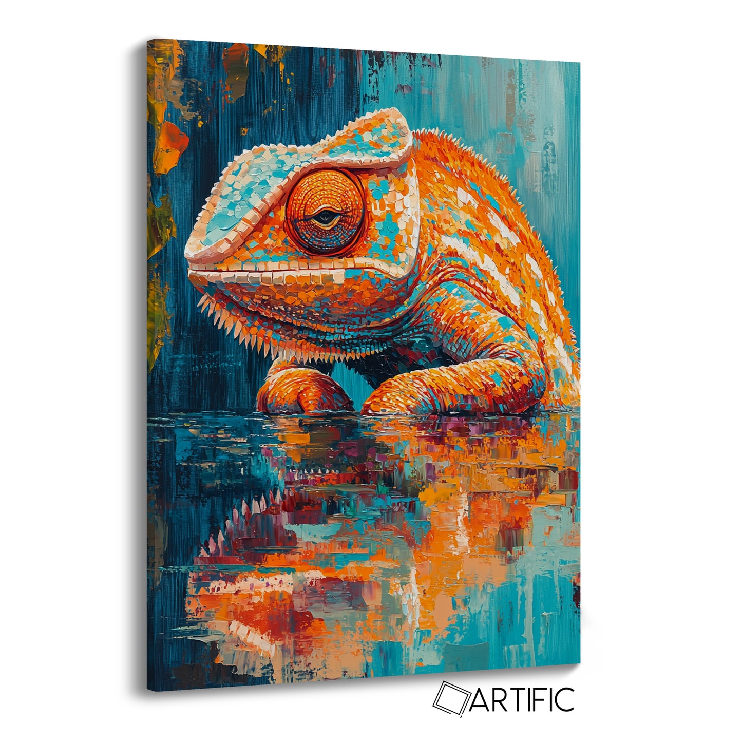 Camaleón Artístico Vibrante