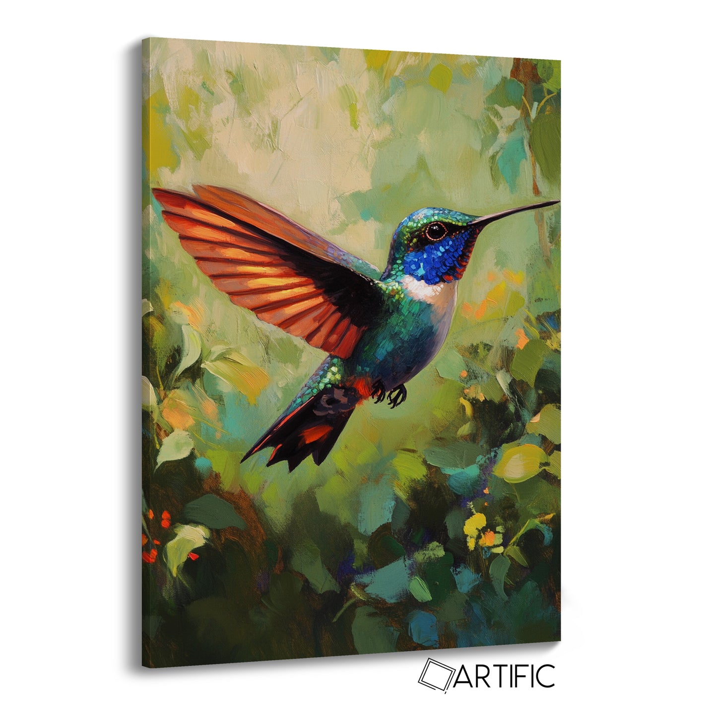 Arte de Colibrí Colorido