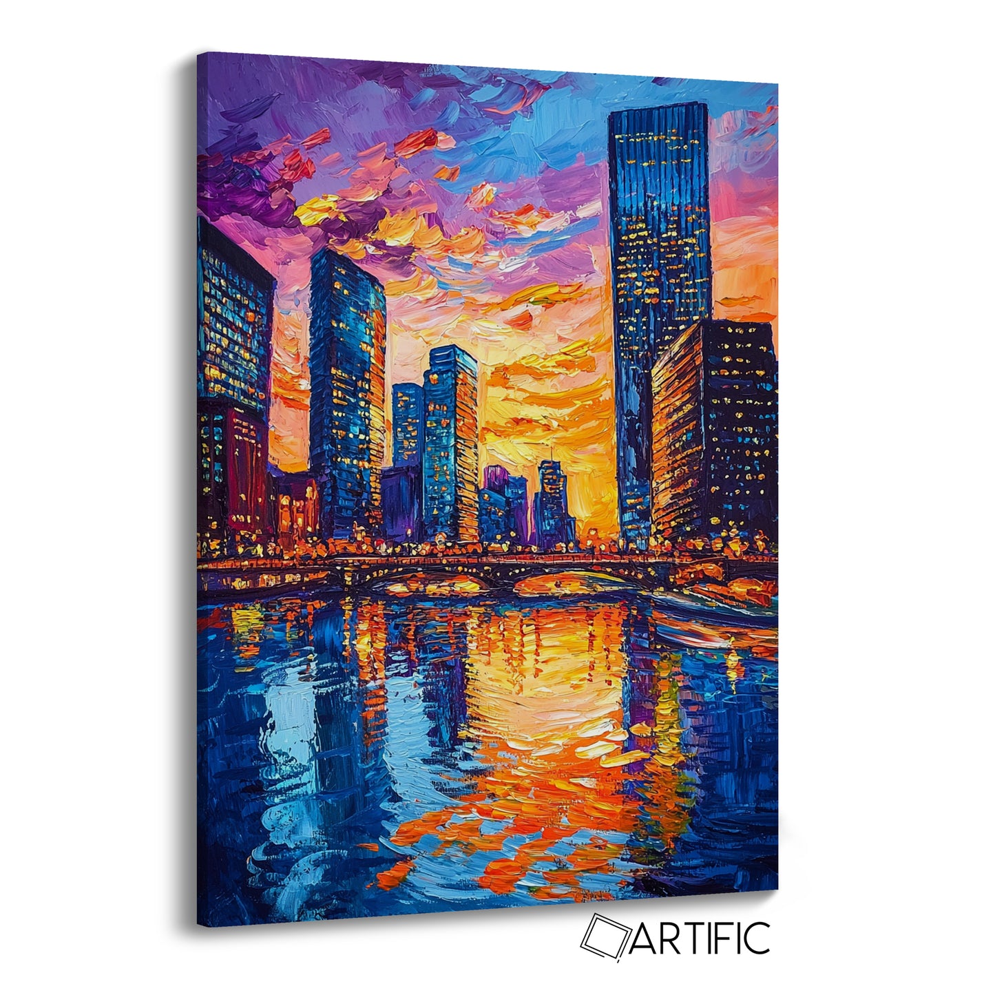 Atardecer Urbano Vibrante