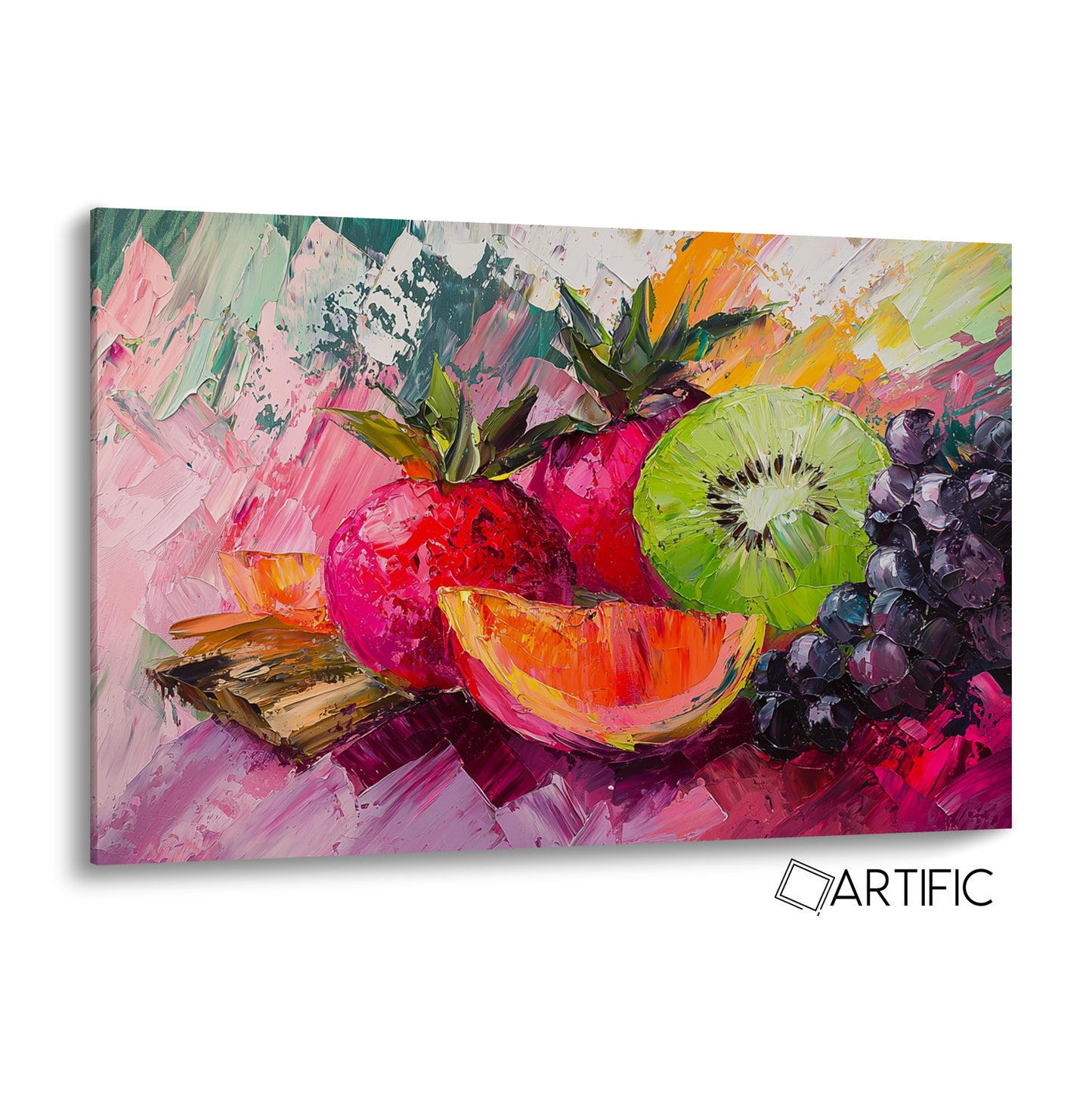 Riqueza de Frutas en Óleo