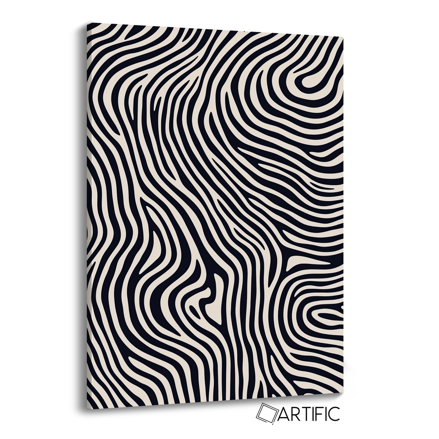 Ondas Elegantes en Blanco y Negro