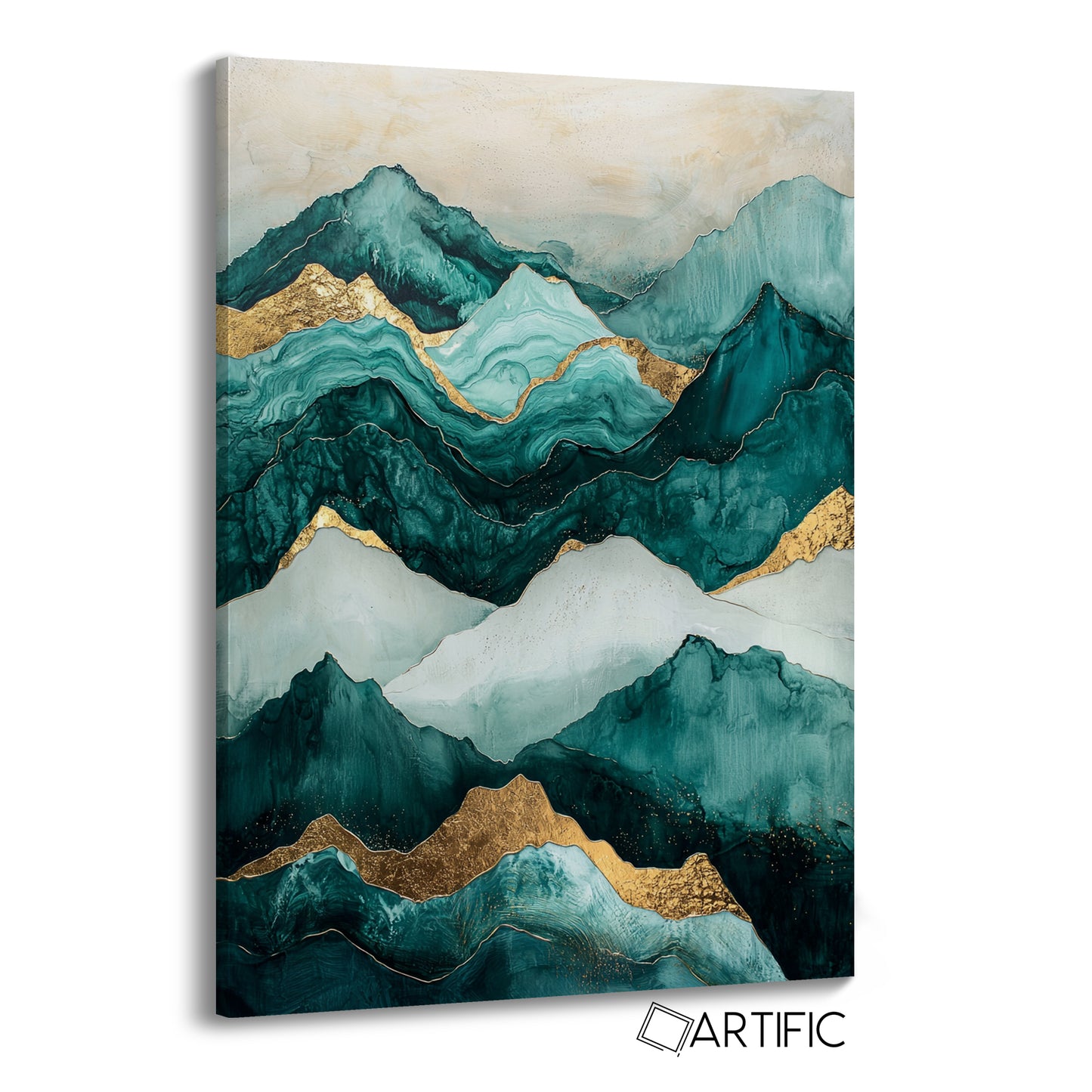 Paisaje Montañoso Dorado