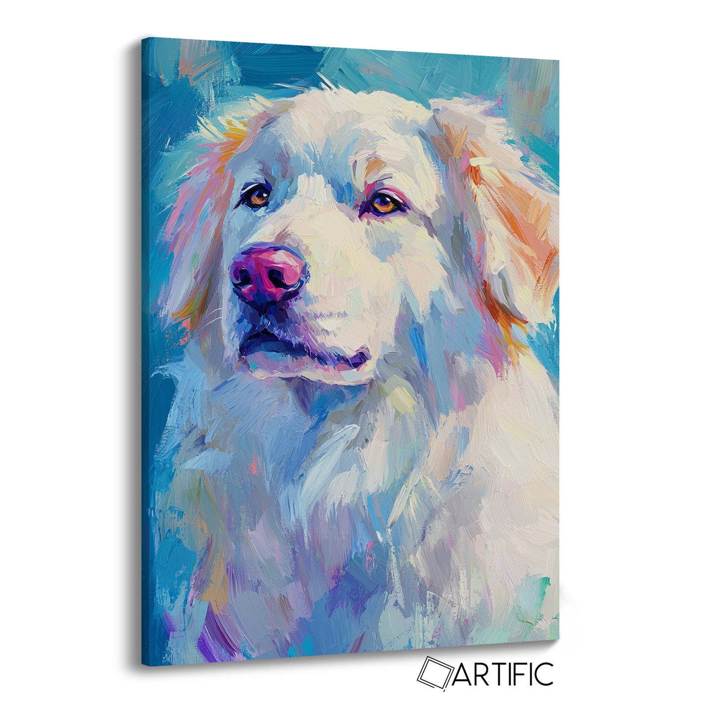 Retrato de Perro en Estilo Impresionista