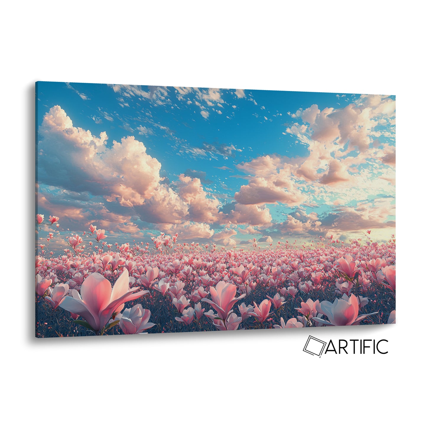 Flores y Cielo de Ensueño