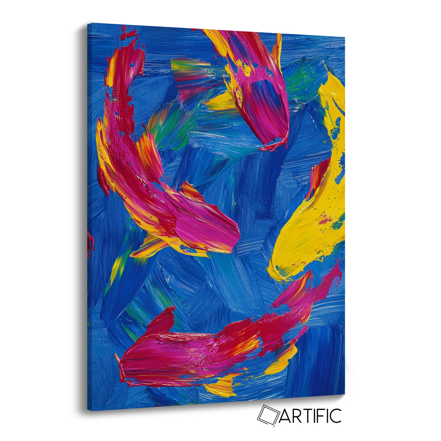 Pintura Koi Vibrante