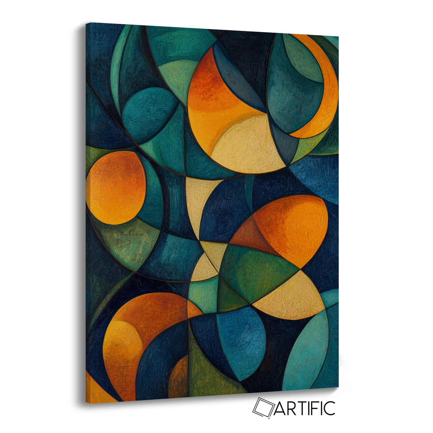 Arte Abstracto Círculos Vibrantes