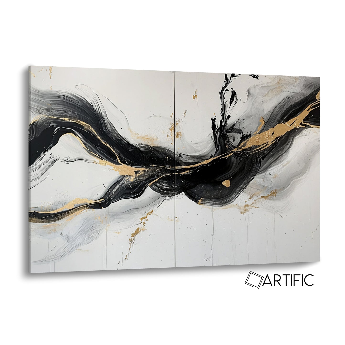 Elegancia Abstracta Dorada