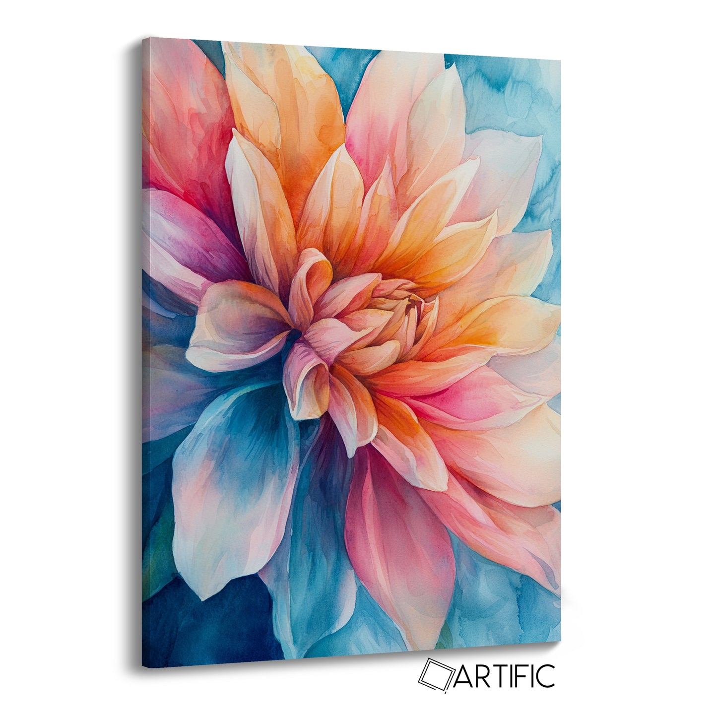 Explosión Floral en Acuarela