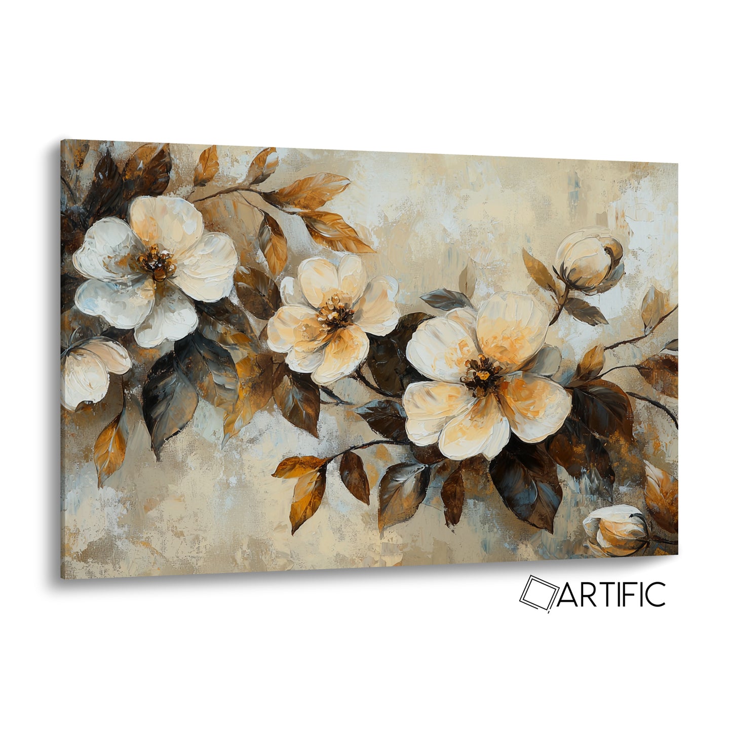 Elegancia Floral Óleo