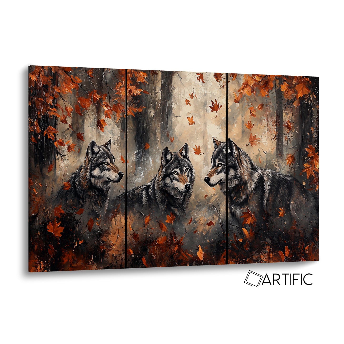 Trío de Lobos Otoñales