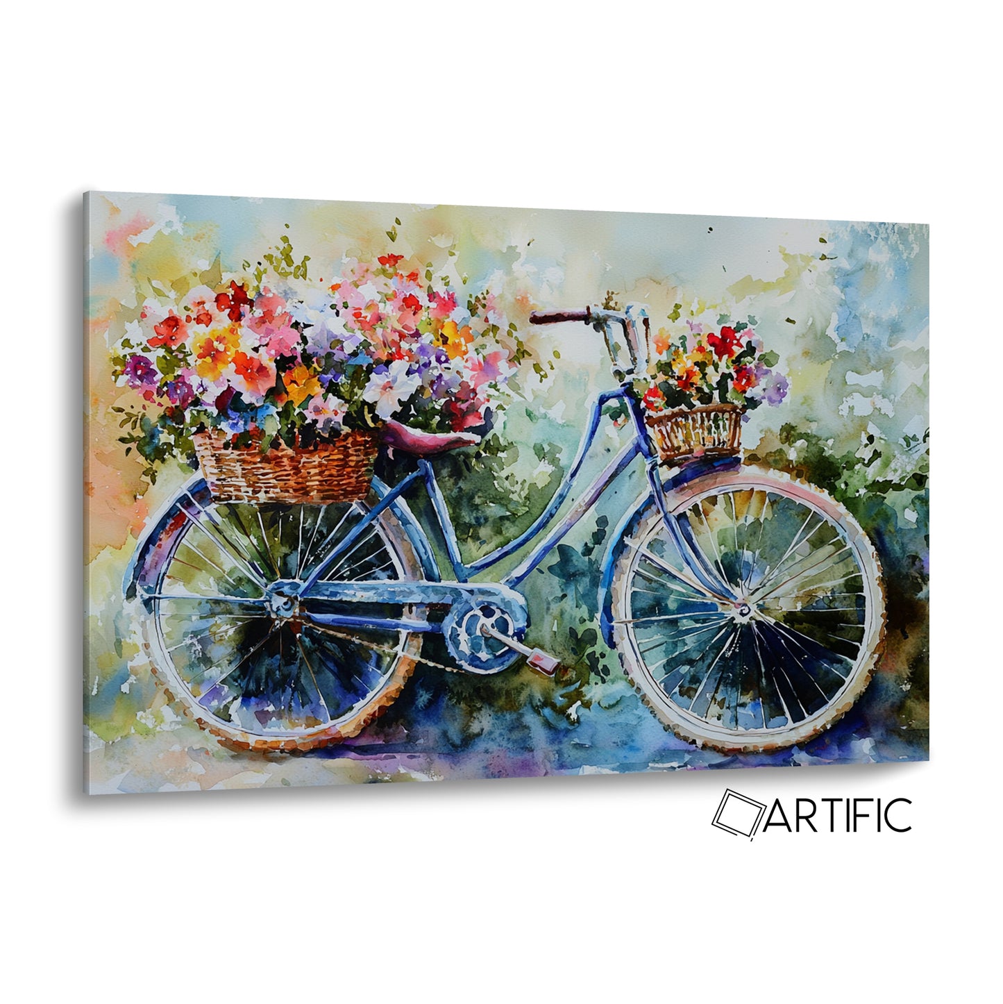 Arte de Bicicleta Floral