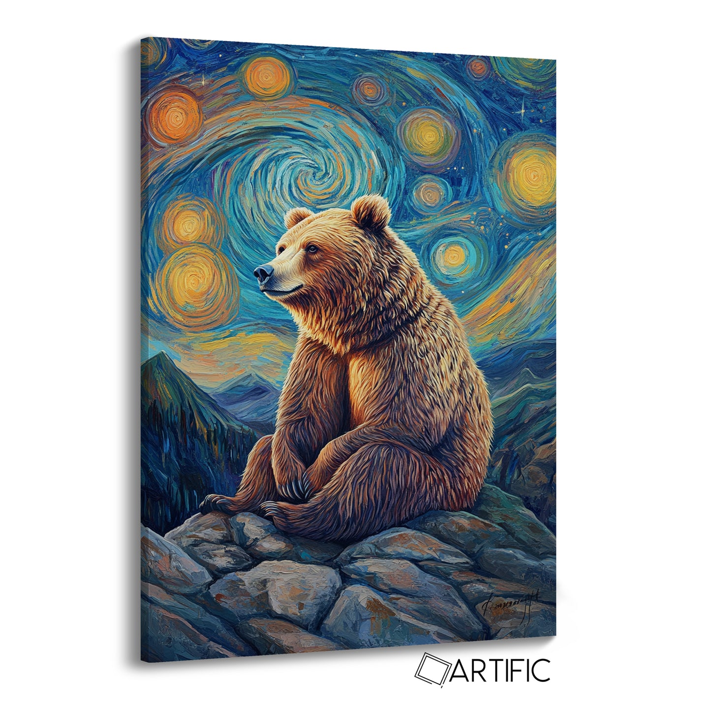 Oso Noche Estrellada