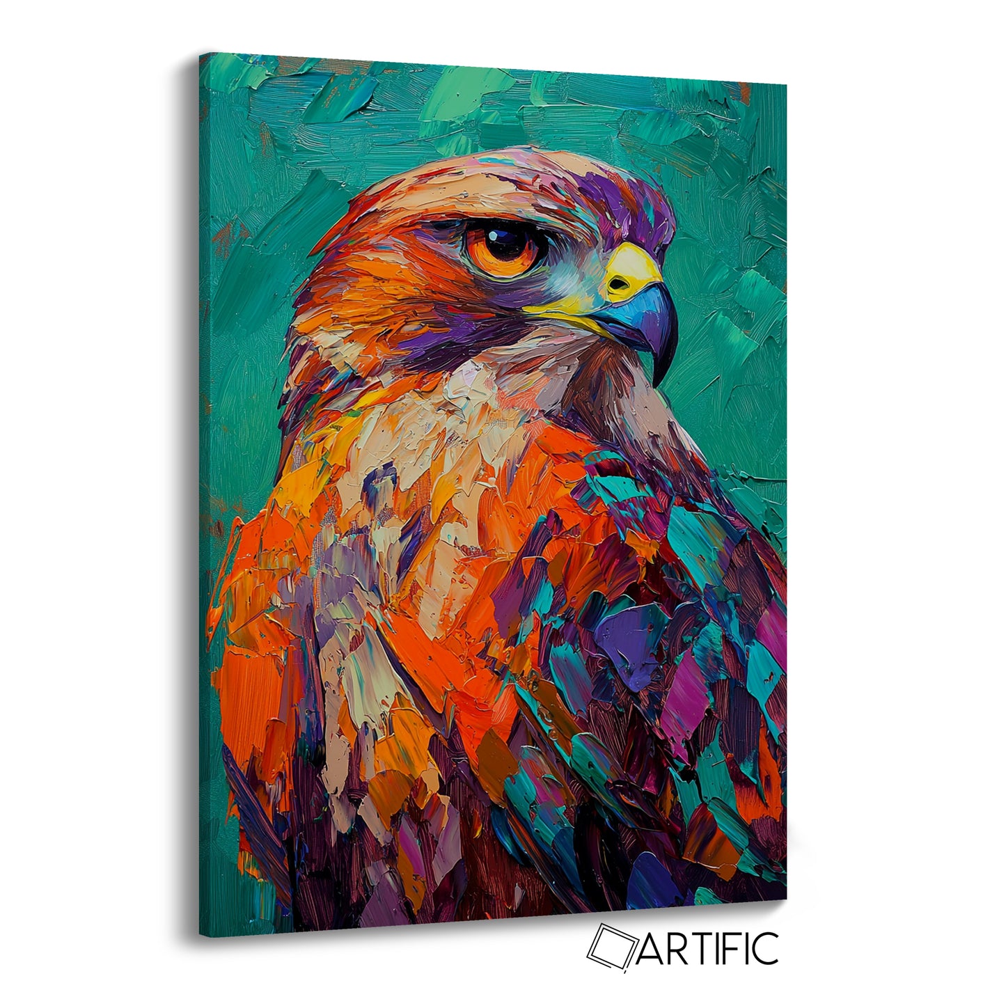 Águila en Tonos Vivos