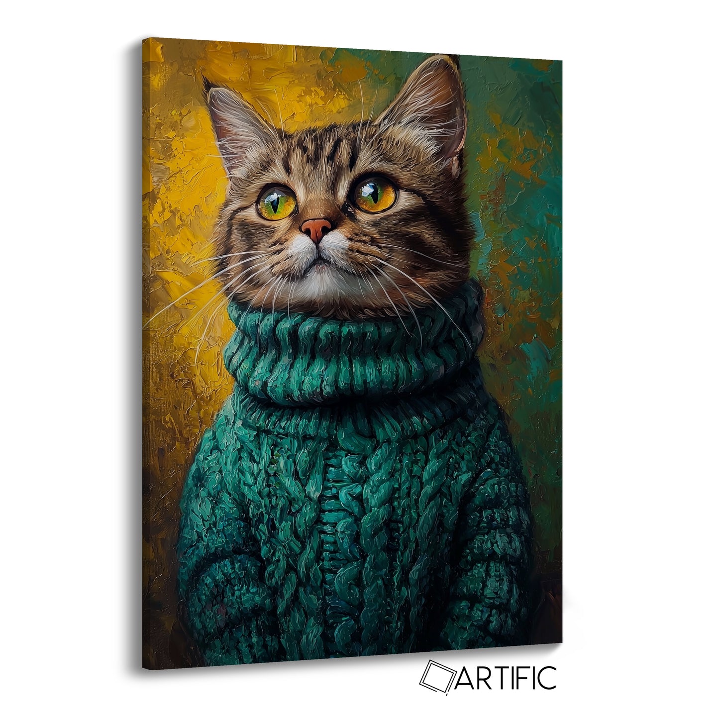 Gato Elegante en Suéter