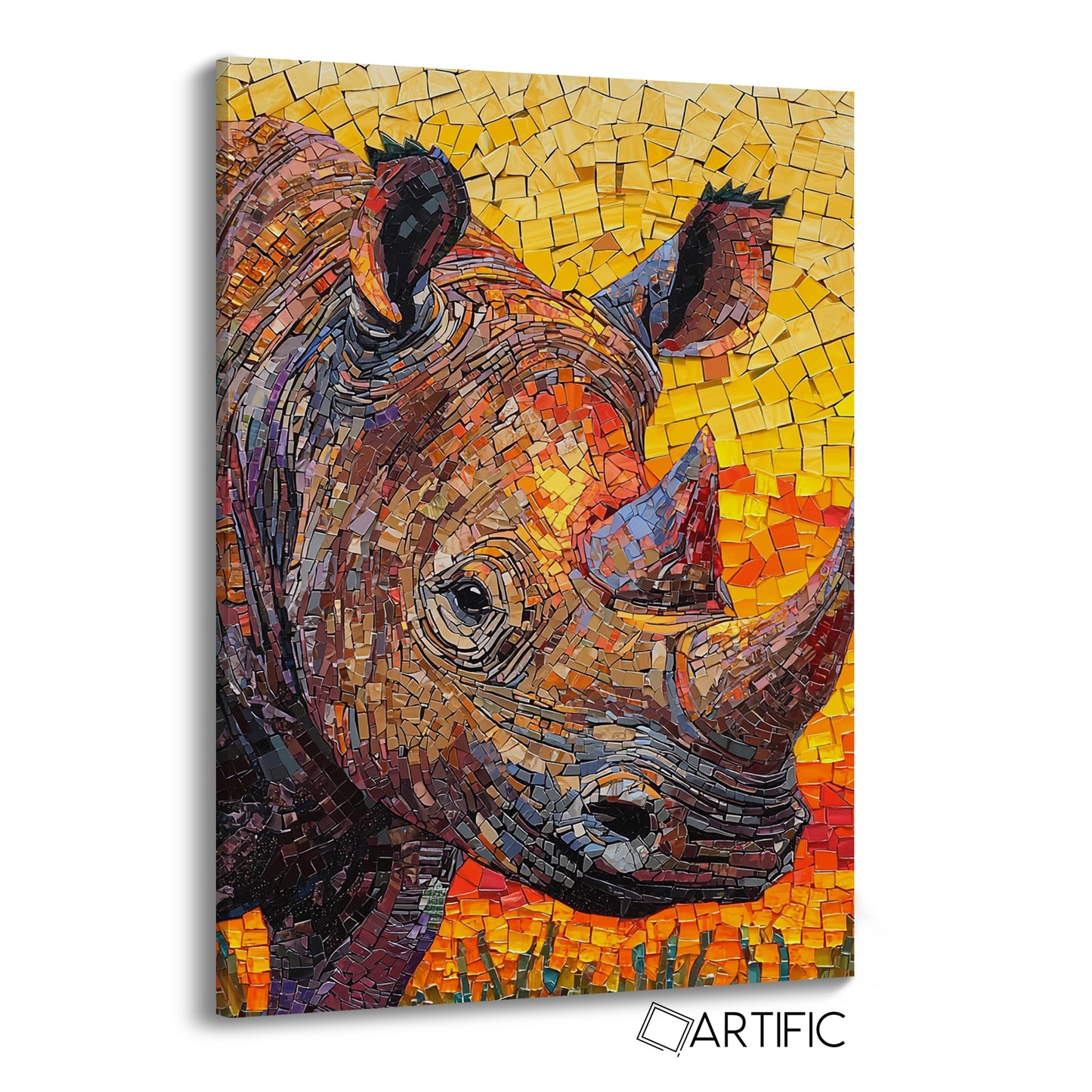 Rinoceronte en Mosaico