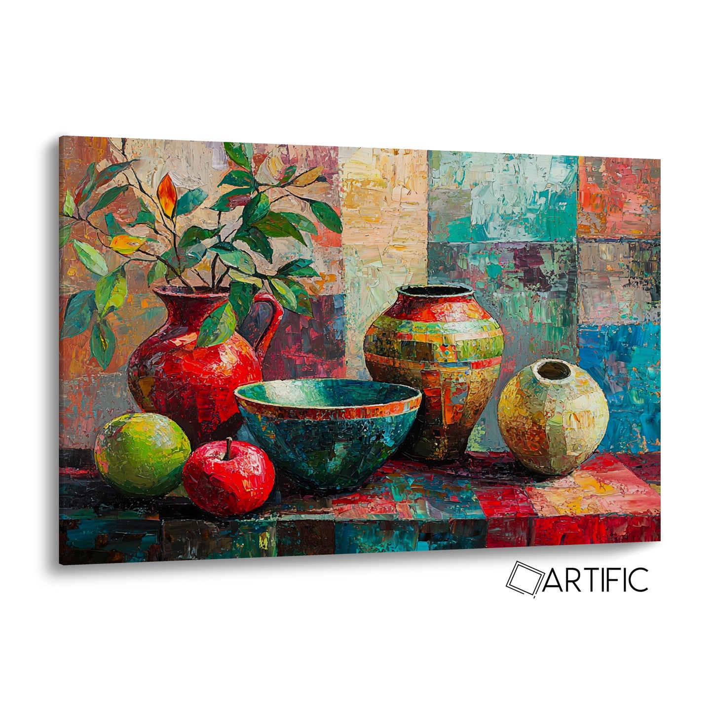 Arte Colorido de Jarrones