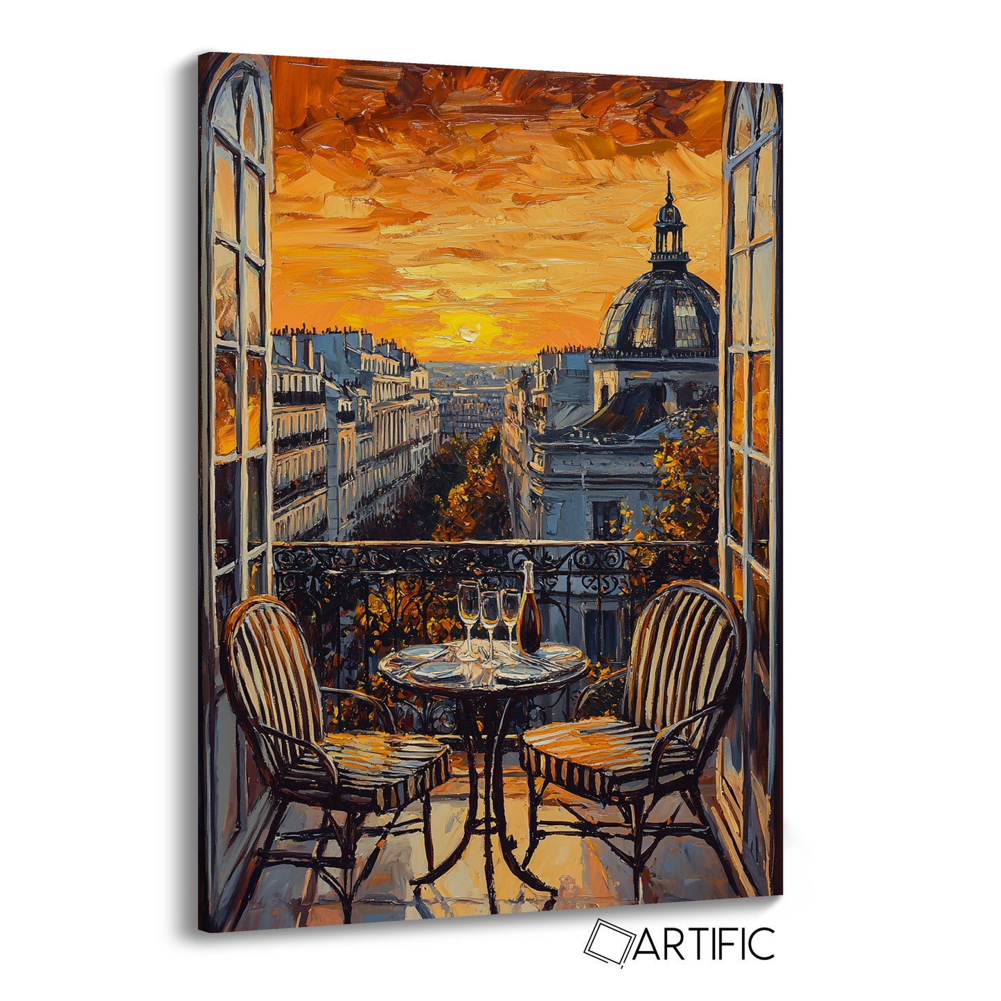 Balcón de París al Atardecer