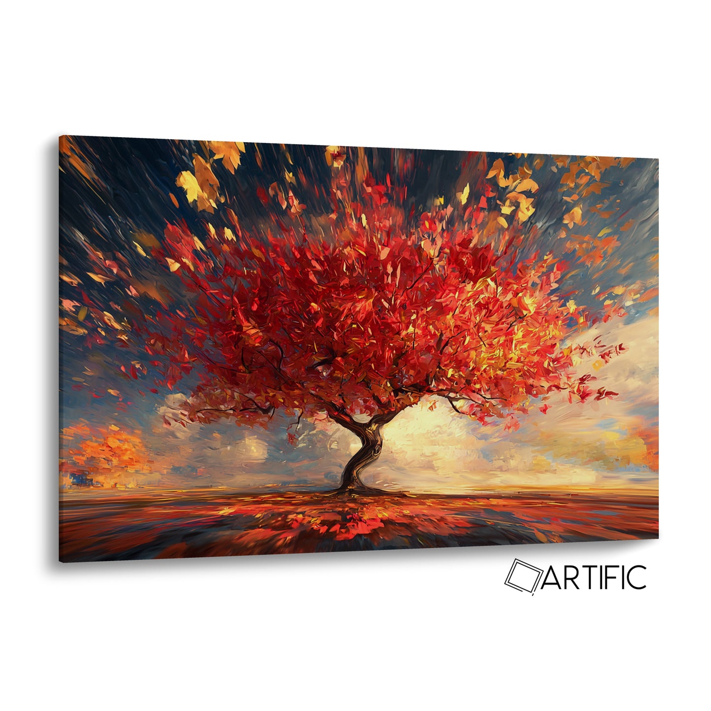 Arte de Árbol Otoñal