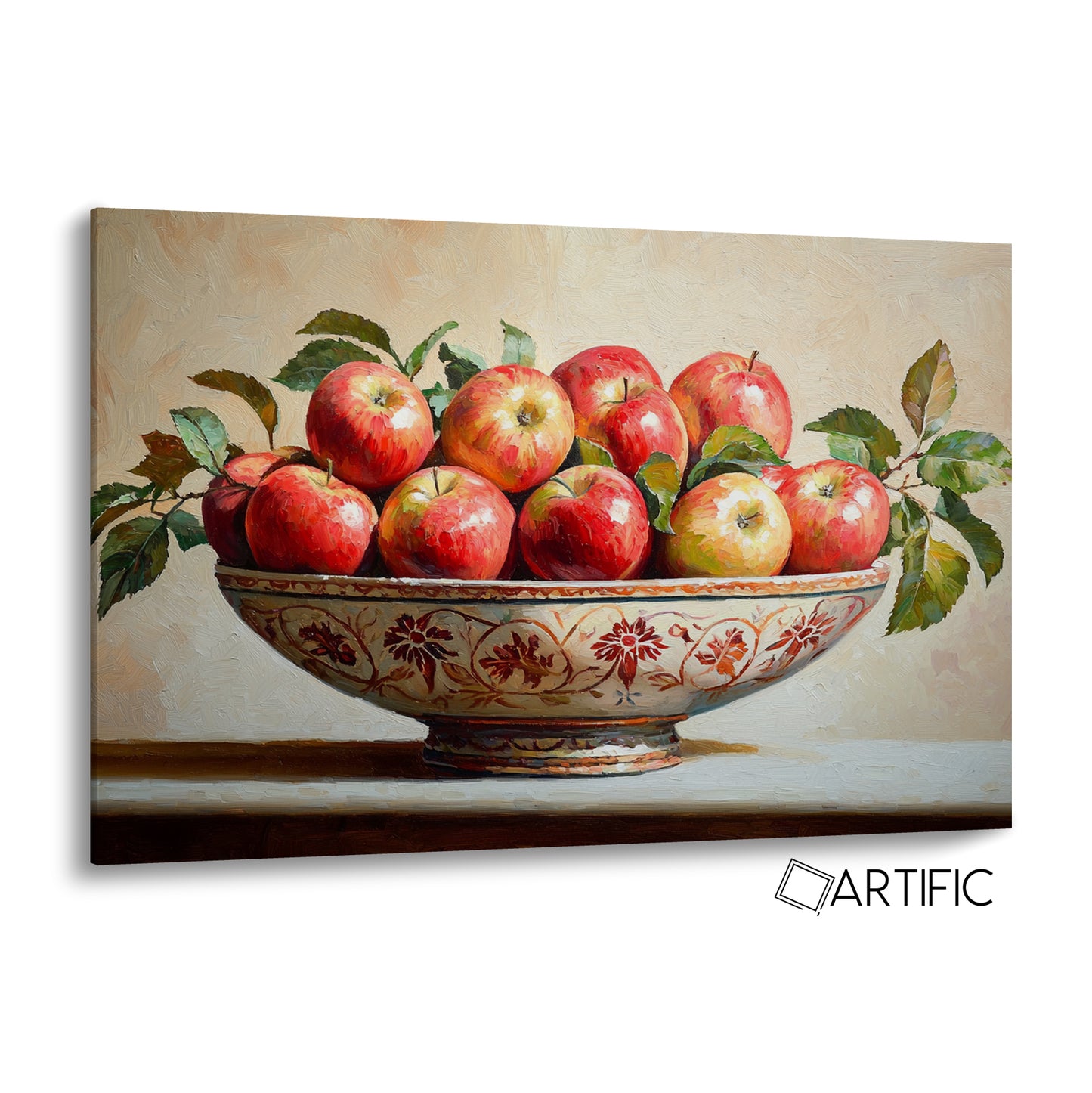 Manzanas en Cuenco Artístico