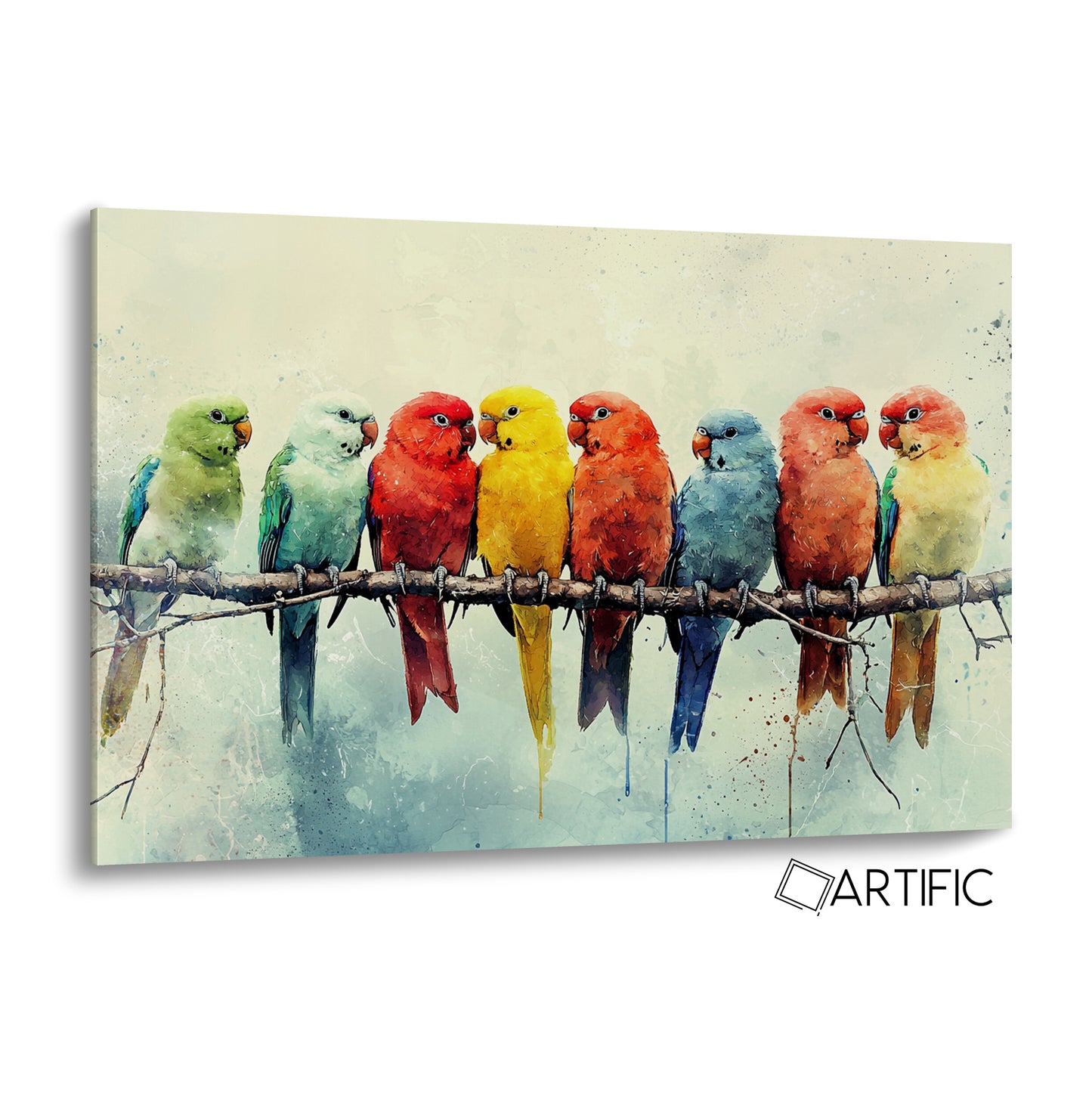 Arte de Aves Vibrantes