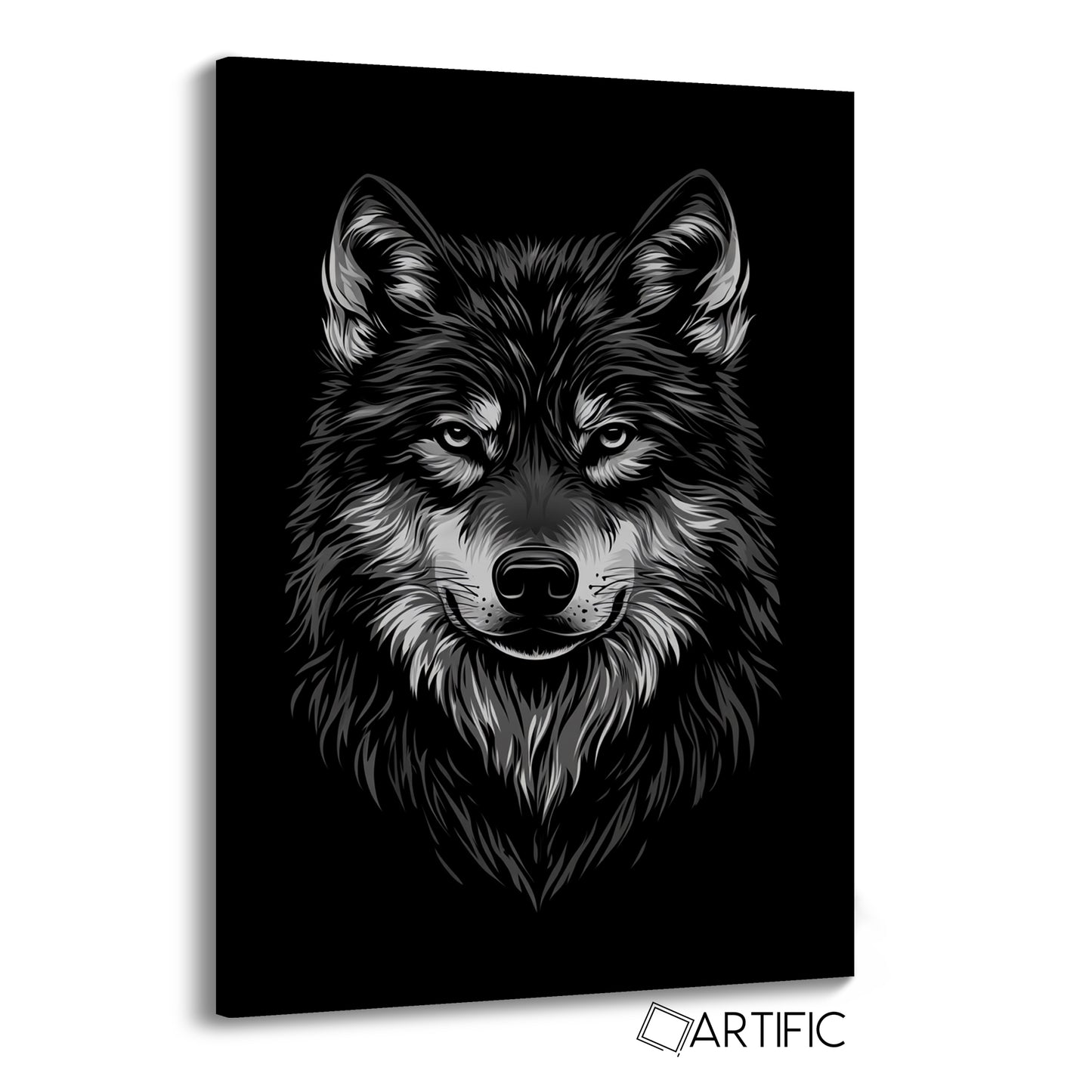 Retrato de Lobo Elegante