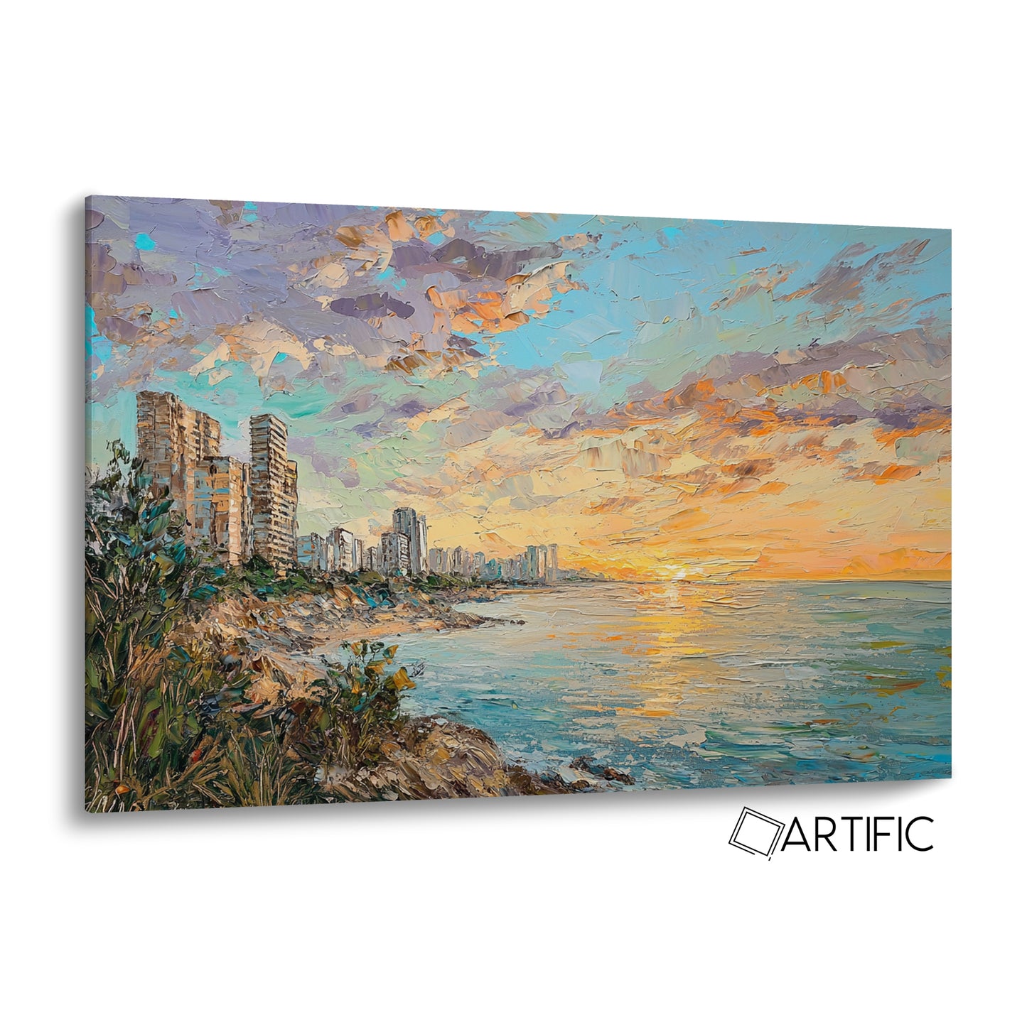 Atardecer Costero Urbano