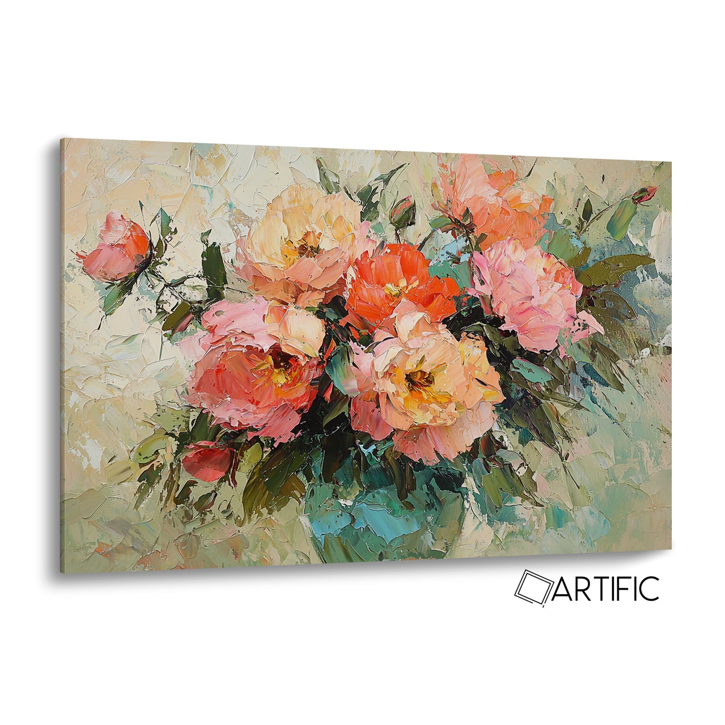 Elegancia Floral en Óleo