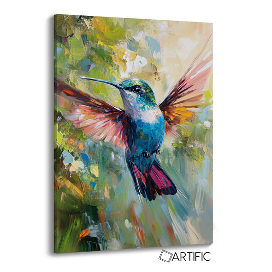 Colibrí en Vuelo Artístico