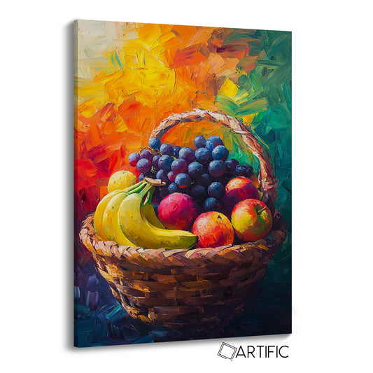 Cesta Frutal en Óleo