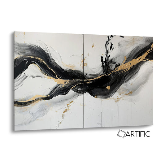Elegancia Abstracta Dorada