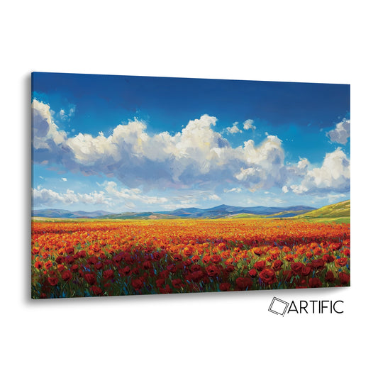 Paisaje de Amapolas