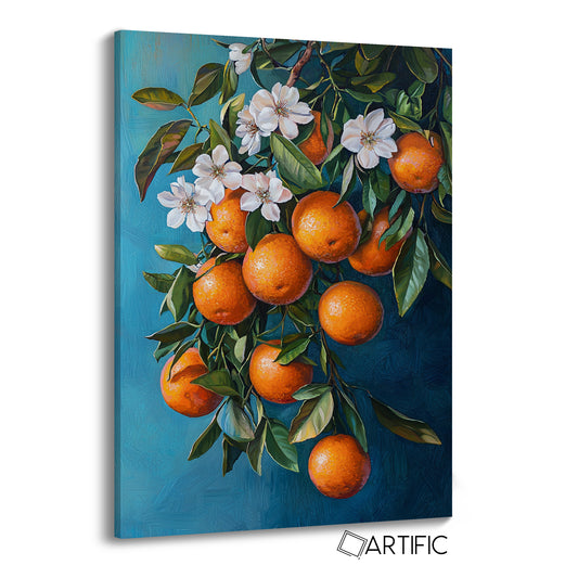 Frutos y Flores en Óleo