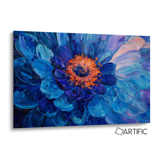 Flor en Azul Vibrante