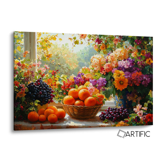 Arte Vibrante de Frutas y Flores