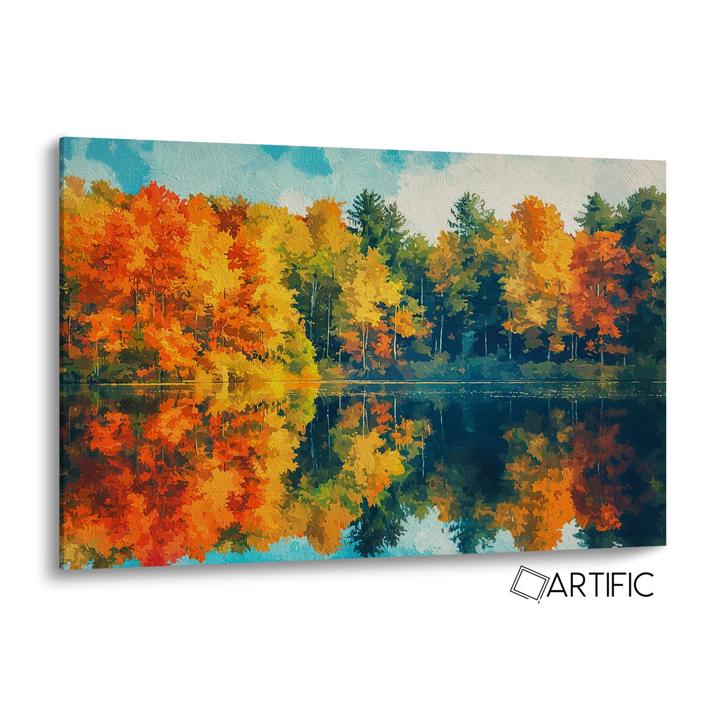 Paisaje Otoñal Reflejante