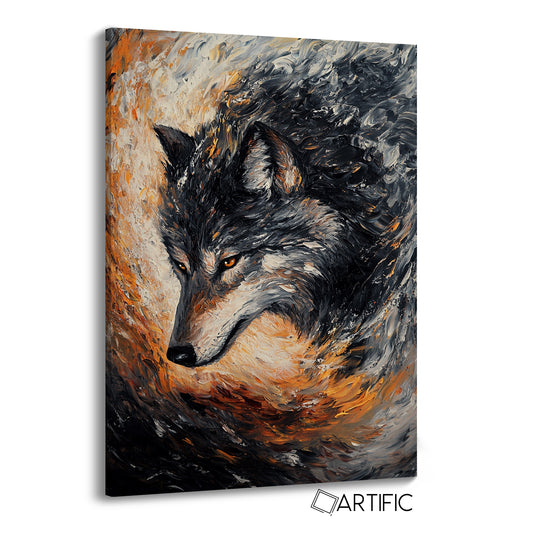 Elegante Lobo Abstracto