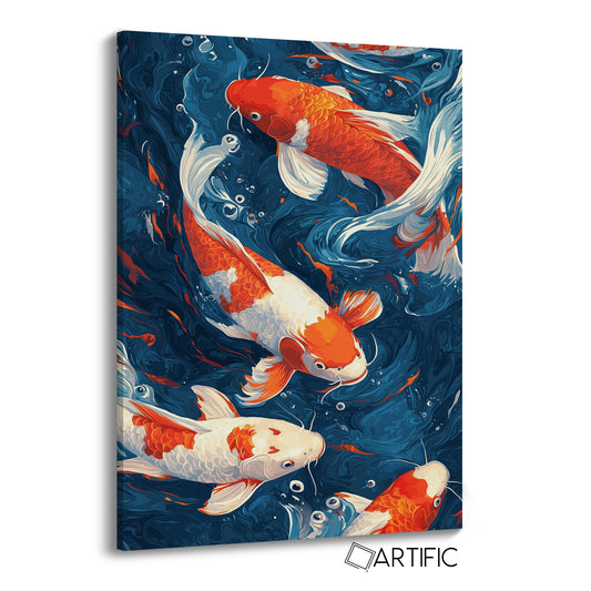 Carpas Koi en Danza