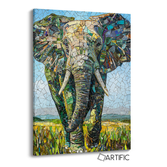 Arte Mosaico Elefante