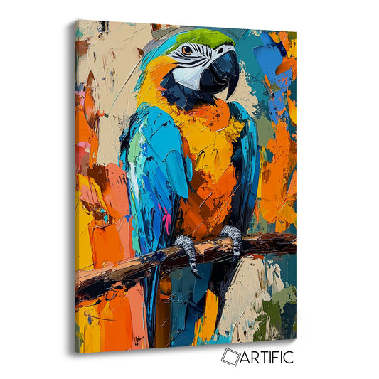Loro Vibrante en Impasto