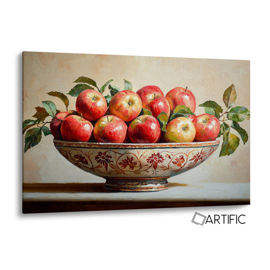 Manzanas en Cuenco Artístico