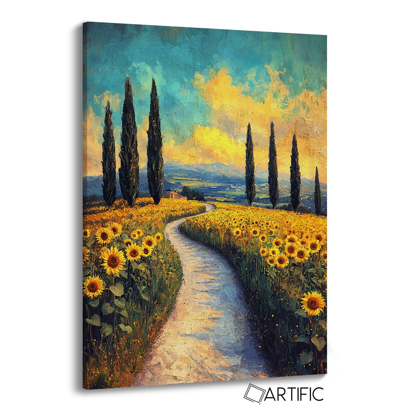 Paisaje de Girasoles