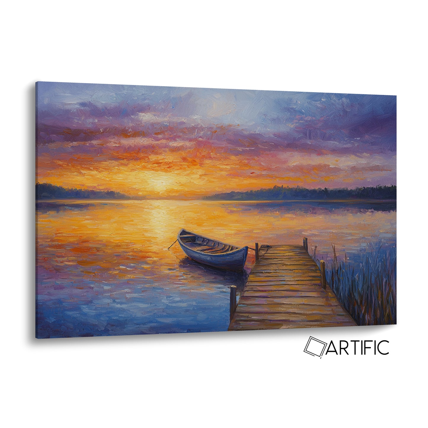 Tranquilidad del Lago al Atardecer