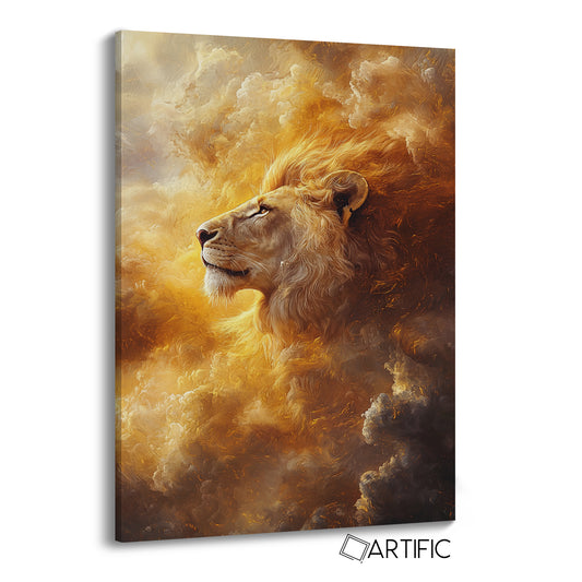 León Dorado en las Nubes