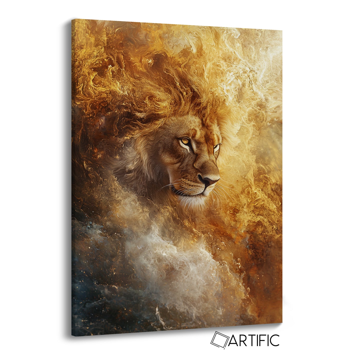 Majestuoso León de Fuego